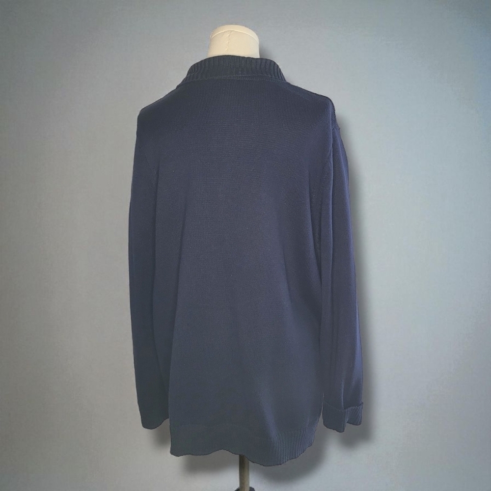 Allison Daley Deep Blue Textured Jacket - Picture 3 of 7